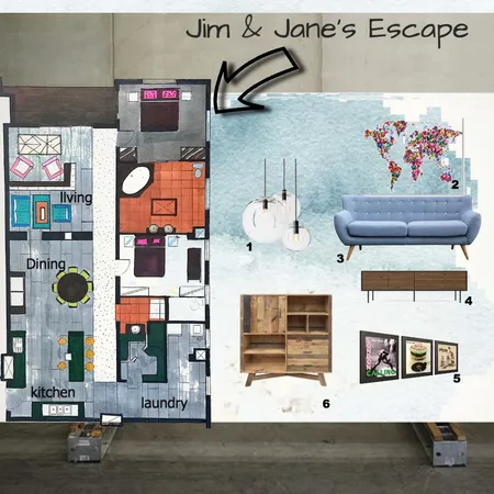 Jim and Janes Interior Design Mood Board by Natasha Mulenga on Style Sourcebook