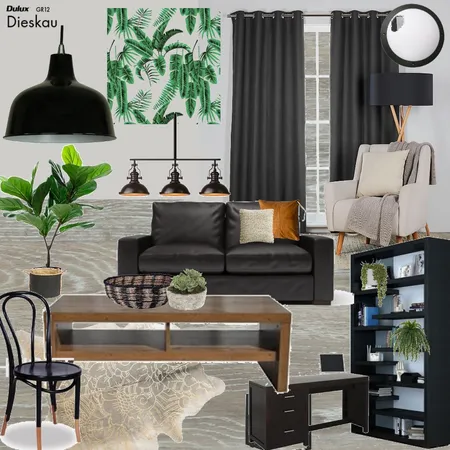Moody masculine Interior Design Mood Board by karenc on Style Sourcebook