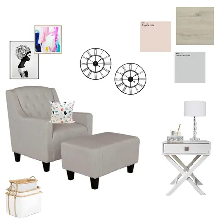 Sitting Area - Blush/Grey Interior Design Mood Board by Myla Brandt on Style Sourcebook