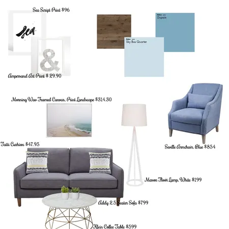 Living Room Interior Design Mood Board by Myla Brandt on Style Sourcebook