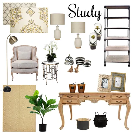 Study Interior Design Mood Board by Debbie Dirker on Style Sourcebook
