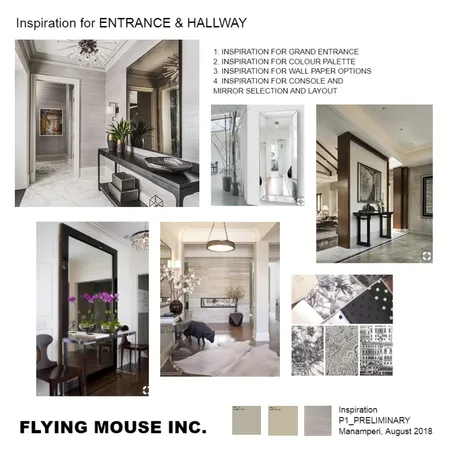 Inspiration for Entrance &amp; Hallway Interior Design Mood Board by Flyingmouse inc on Style Sourcebook