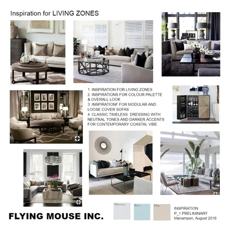 Inspiration for the Living zones Interior Design Mood Board by Flyingmouse inc on Style Sourcebook