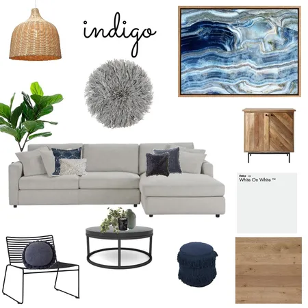 Indigo Blues Interior Design Mood Board by AlexClaremont on Style Sourcebook