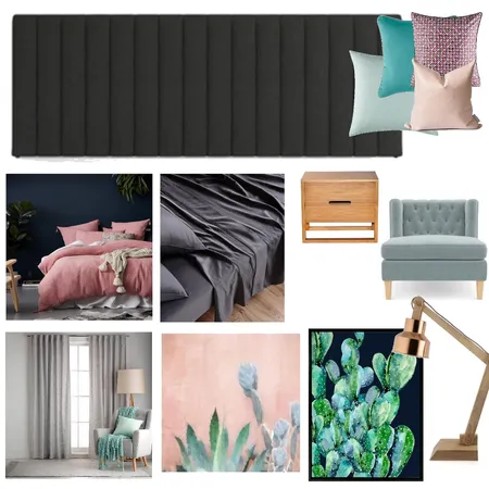 Moody &amp; Dark bedroom Interior Design Mood Board by Shanna McLean on Style Sourcebook