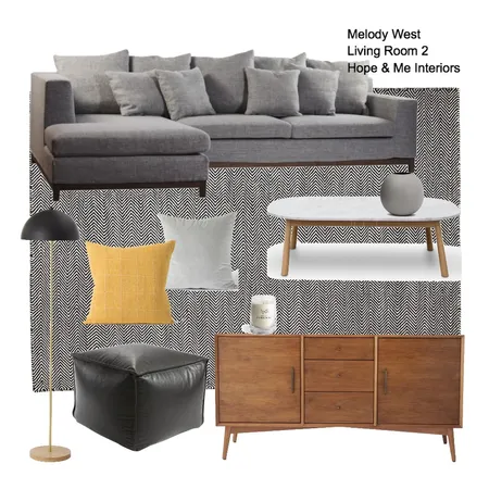 Melody West - Living Room 2 Interior Design Mood Board by Hope & Me Interiors on Style Sourcebook