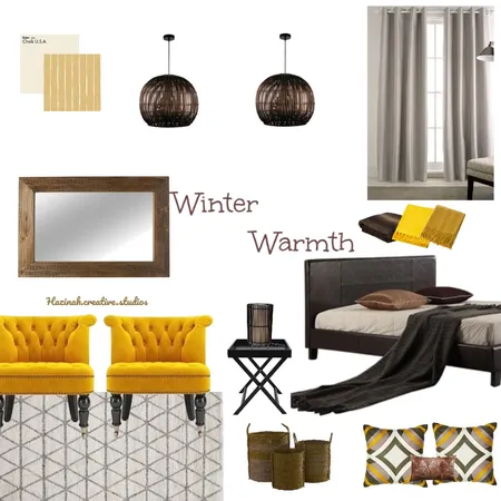 Earthy Bedroom Interior Design Mood Board by Gugz on Style Sourcebook