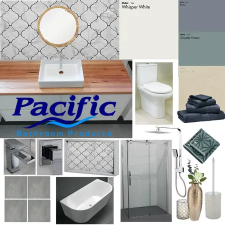 Pacific Bathroom 2 advertising Interior Design Mood Board by Tamara_interior_designs on Style Sourcebook