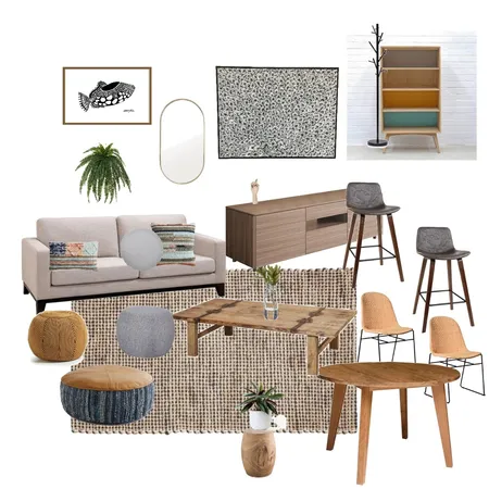 earthy eclectic apartment Interior Design Mood Board by Amyhat on Style Sourcebook