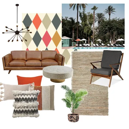 Palm Springs Living Room Interior Design Mood Board by The Cali Design  on Style Sourcebook
