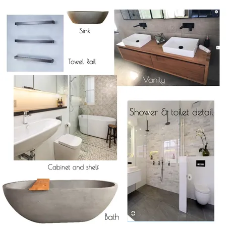 Rachels Bathroom Interior Design Mood Board by thredbosonja on Style Sourcebook