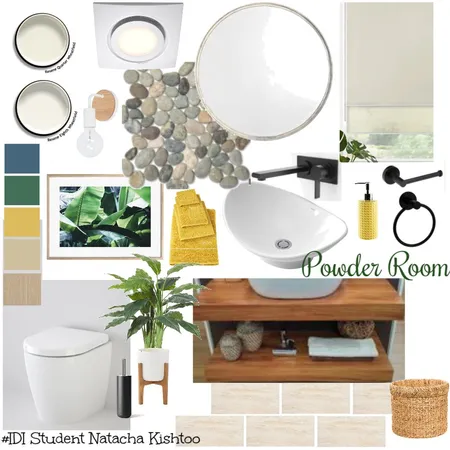 Tropical Powder Room Interior Design Mood Board by Natacha on Style Sourcebook