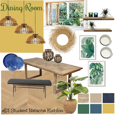 Tropical Dining Room Interior Design Mood Board by Natacha on Style Sourcebook