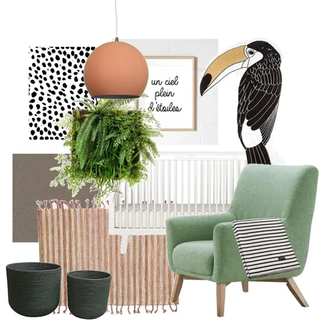 nursery with tropical vibes Interior Design Mood Board by Reka Fabian on Style Sourcebook