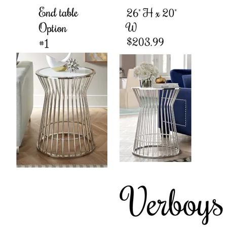 End table option #1 Interior Design Mood Board by Venus Berríos on Style Sourcebook