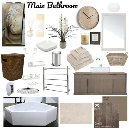 Main Bathroom Interior Design Mood Board by Alexandra Demajo on Style Sourcebook