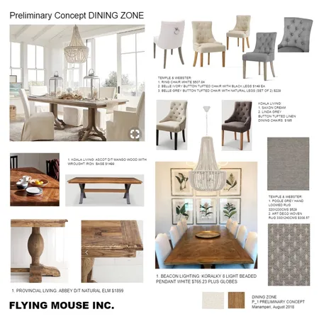 DINING ZONE Interior Design Mood Board by Flyingmouse inc on Style Sourcebook