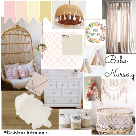 Boho Nursery Interior Design Mood Board by Natacha on Style Sourcebook