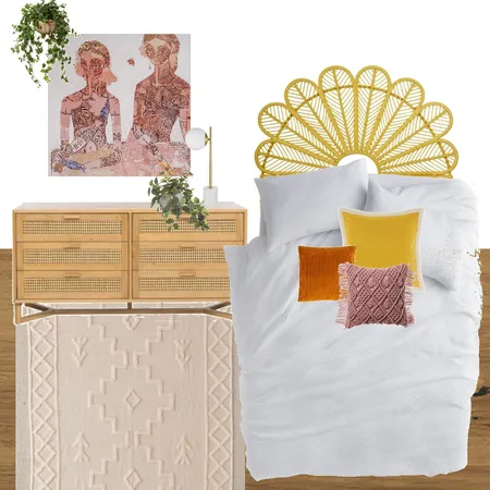Boho Bedroom Interior Design Mood Board by Bethan on Style Sourcebook