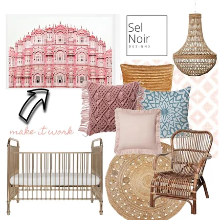 baby boho Interior Design Mood Board by Sel Noir Designs  on Style Sourcebook