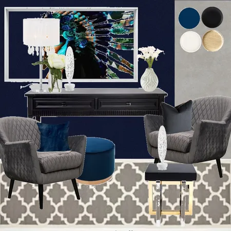 Luxury velvet lounge Interior Design Mood Board by puszedli on Style Sourcebook