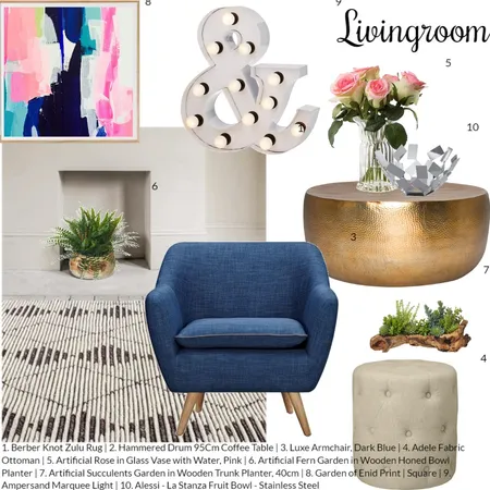 Livingroom Interior Design Mood Board by Volha Interiors & Staging on Style Sourcebook