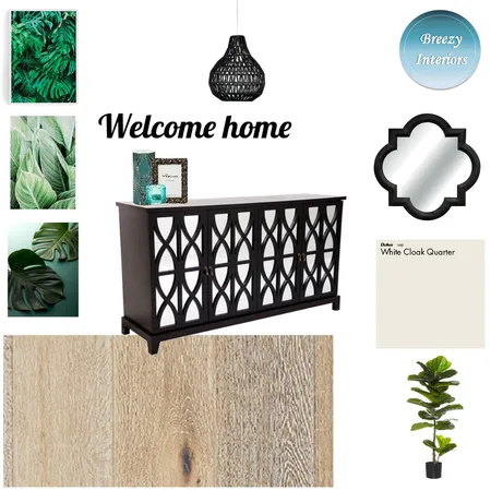 Welcome home hallway Interior Design Mood Board by Breezy Interiors on Style Sourcebook