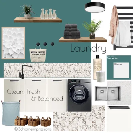 Laundry Interior Design Mood Board by 3D Home Impressions on Style Sourcebook