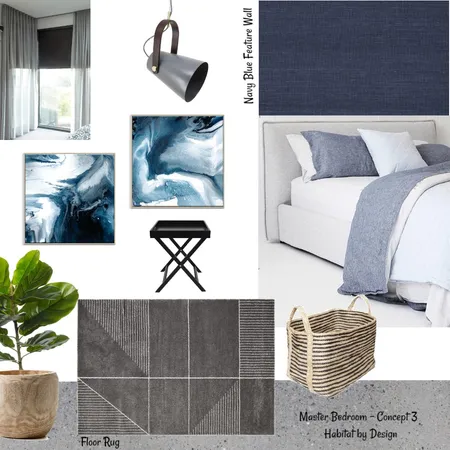 Master Bedroom Concept 3 Interior Design Mood Board by Habitat_by_Design on Style Sourcebook