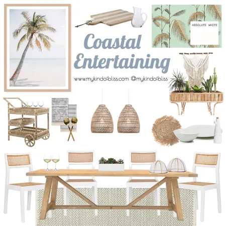 Coastal Entertaining Interior Design Mood Board by My Kind Of Bliss on Style Sourcebook