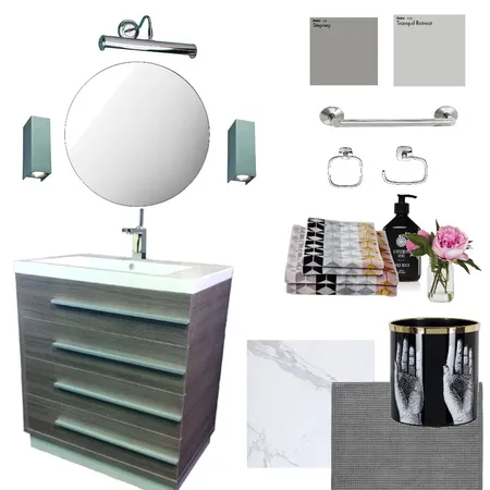 Bathroom Interior Design Mood Board by Velvet Rose Interior Designs on Style Sourcebook