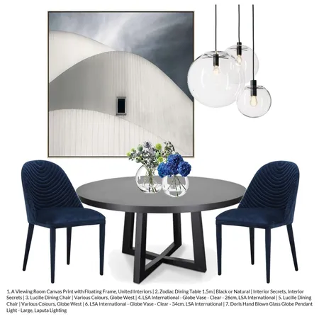 Modern Dining Interior Design Mood Board by Ashlee on Style Sourcebook