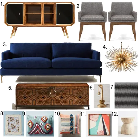 Living Room Module 9 Interior Design Mood Board by Venus Berríos on Style Sourcebook