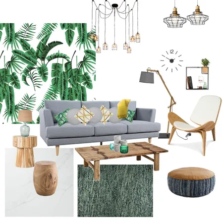 Jungle with me Interior Design Mood Board by azhara on Style Sourcebook