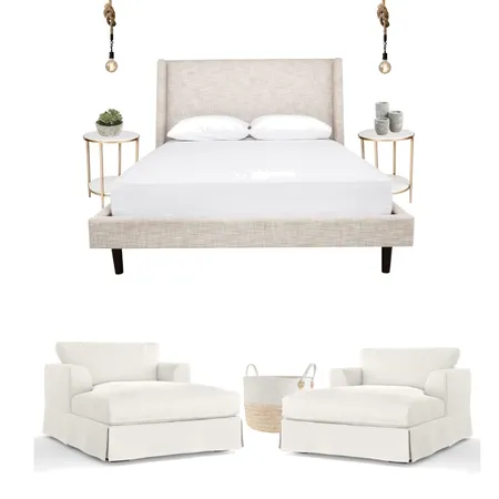 atica bedroom Interior Design Mood Board by mariamentira on Style Sourcebook