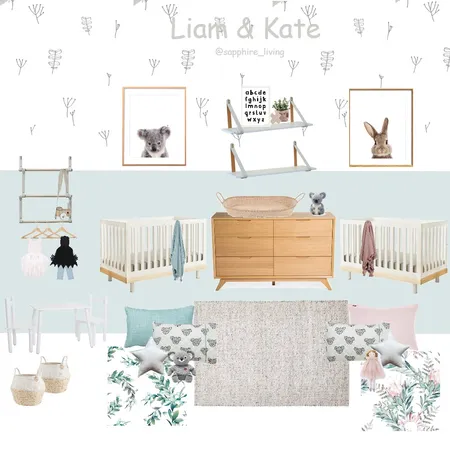 Shared kids bedroom Interior Design Mood Board by Sapphire_living on Style Sourcebook