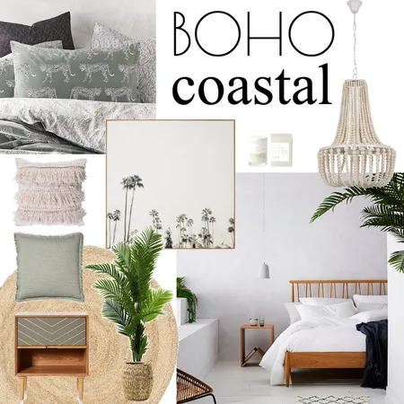 Boho coastal bedroom Interior Design Mood Board by Style Curator on Style Sourcebook