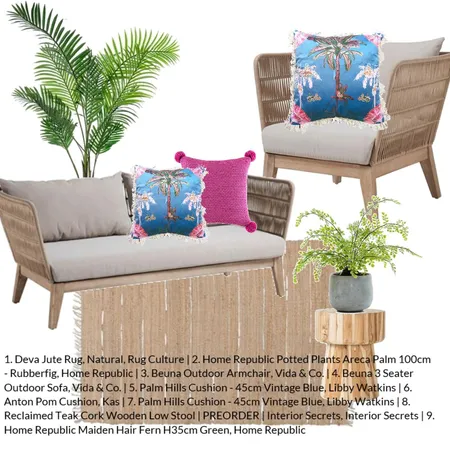Pink/Aqua cushions Interior Design Mood Board by LizShashkof on Style Sourcebook