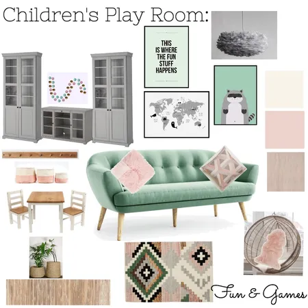 Children's Play Room Interior Design Mood Board by GinaDesigns on Style Sourcebook