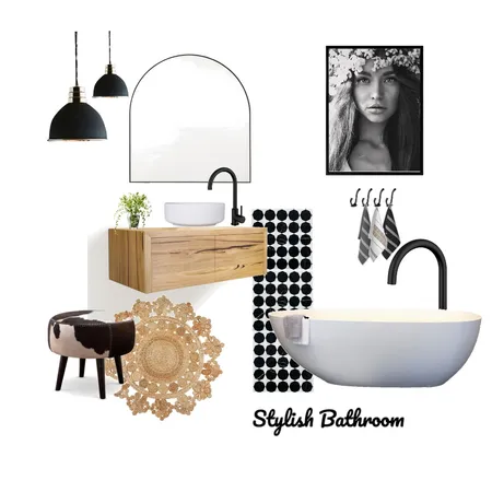 Stylish Bathroom Interior Design Mood Board by Just In Place on Style Sourcebook