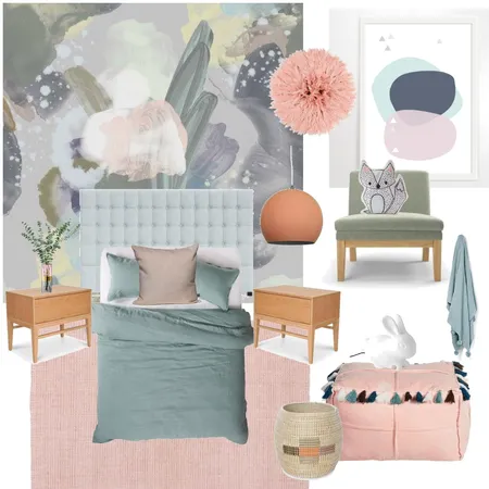 Crebert Street Girls Room Interior Design Mood Board by Harluxe Interiors on Style Sourcebook