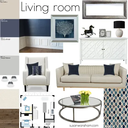 Living Room Renovation Sample Board Interior Design Mood Board by www.susanwareham.com on Style Sourcebook