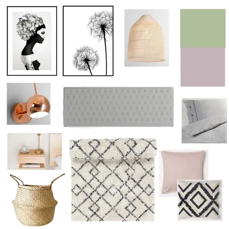 Bedroom blues Interior Design Mood Board by RoisinMcloughlin on Style Sourcebook