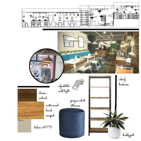 warm tone cafe design Interior Design Mood Board by farrasasqia on Style Sourcebook