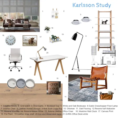 Karlsson Study Sample Board 3 Interior Design Mood Board by Kiwistyler on Style Sourcebook
