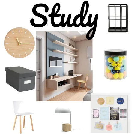 Boys Study Interior Design Mood Board by StagingbyDesign on Style Sourcebook