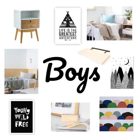 Boys Bedroom Interior Design Mood Board by StagingbyDesign on Style Sourcebook