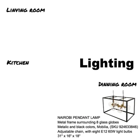 Lighting_3 Interior Design Mood Board by sblanchard on Style Sourcebook