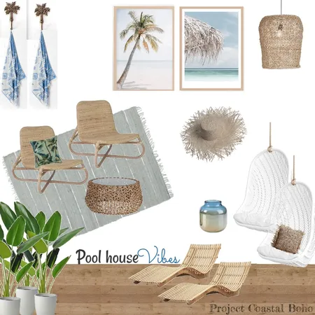 Pool House Vibes Interior Design Mood Board by Project Coastal Boho on Style Sourcebook