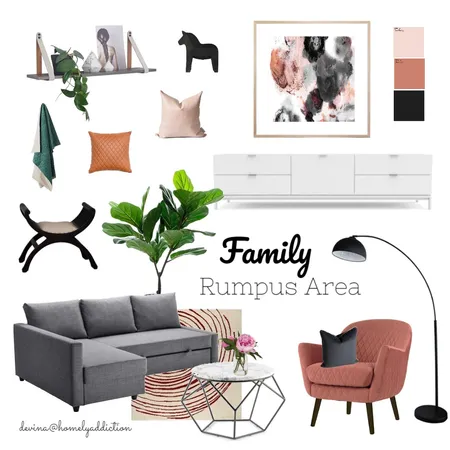 Rumpus room Interior Design Mood Board by HomelyAddiction on Style Sourcebook